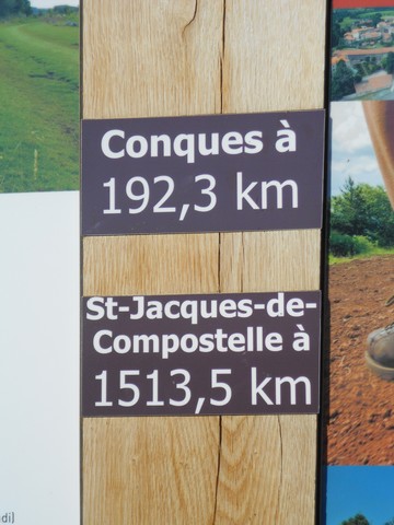 Chemin de Compostelle - direction Conques