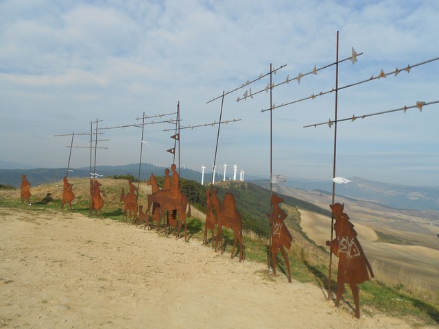 Camino francès - Le col de Perdon